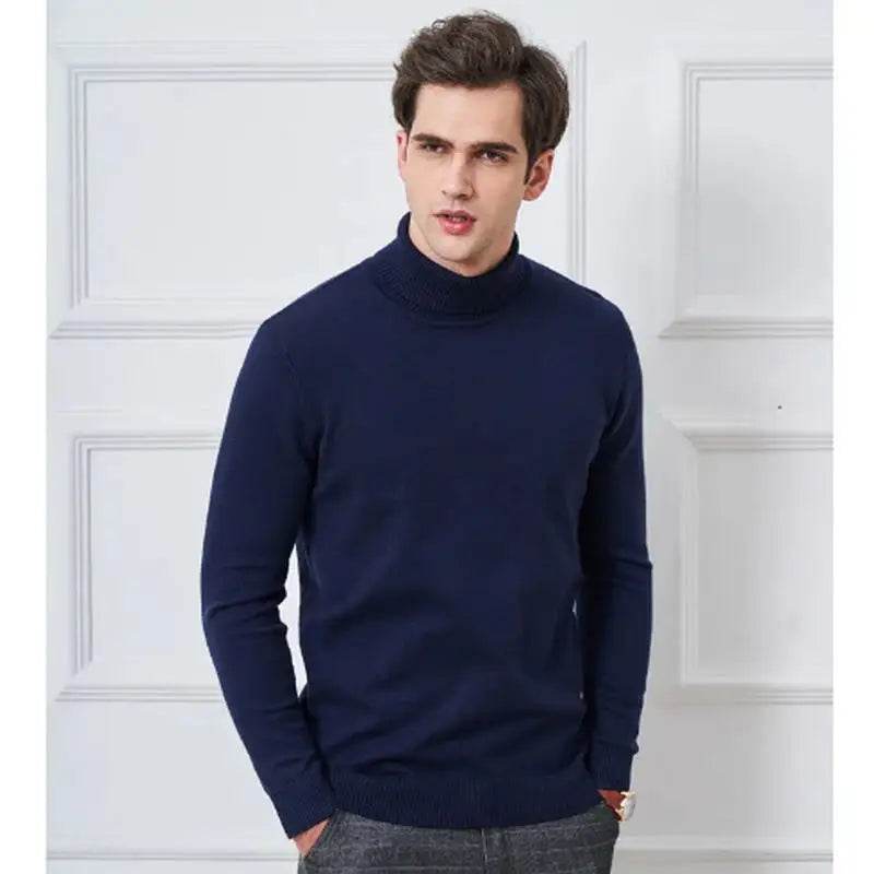 Buy Center Cashmere Cotton Blend Turtleneck Sweater - Warm & Stylish - Buy Center UK
