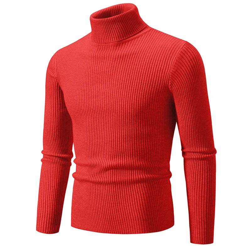 Buy Center Men's High Neck Sweater - Warm, Stylish Turtleneck Pullover - Buy Center UK