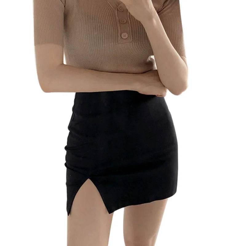 Buy Center Summer Women's Dress - High Waist Slim Split Skirt - Buy Center UK