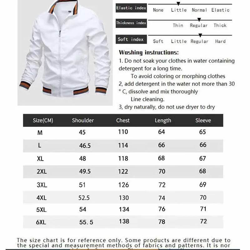 Windbreak Men's Bomber Jacket - Casual Zipper Coat for Outdoor Sports - Buy Center UK