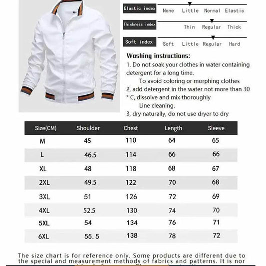 Windbreak Men's Bomber Jacket - Casual Zipper Coat for Outdoor Sports - Buy Center UK