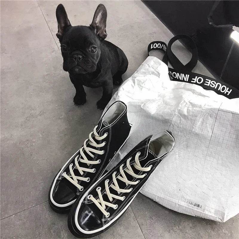 Buy Center Men's Canvas Sneakers - Unisex Lace-Up, Breathable Comfort - Buy Center UK