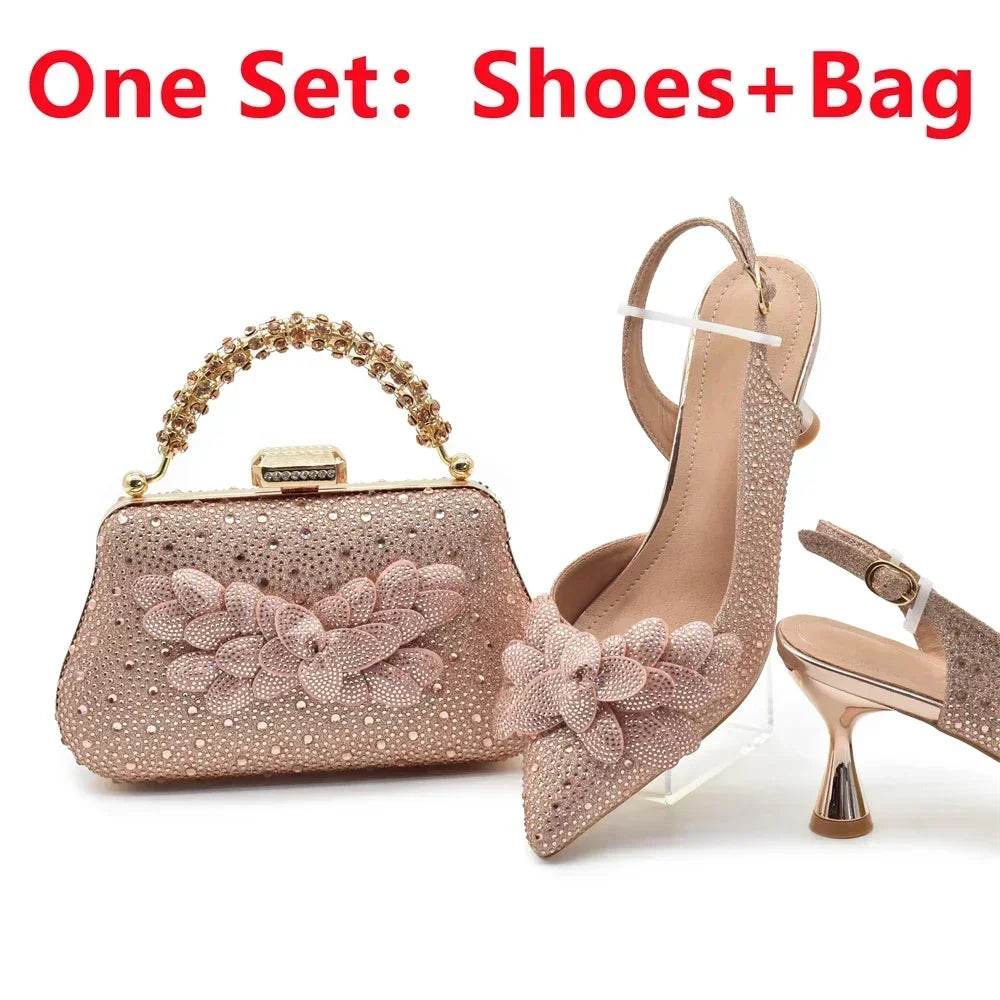 Buy Center Luxury Italian Women’s Shoe and Bag Set - High Heel Pumps - Buy Center UK