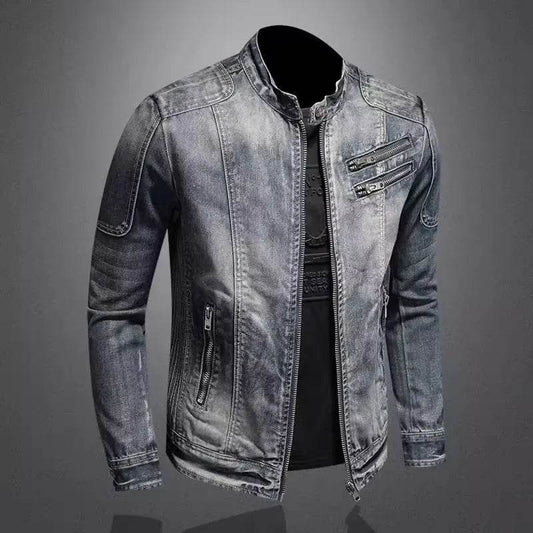 Buy Center Men’s Slim Fit Denim Jacket - Casual Autumn Style - Buy Center UK