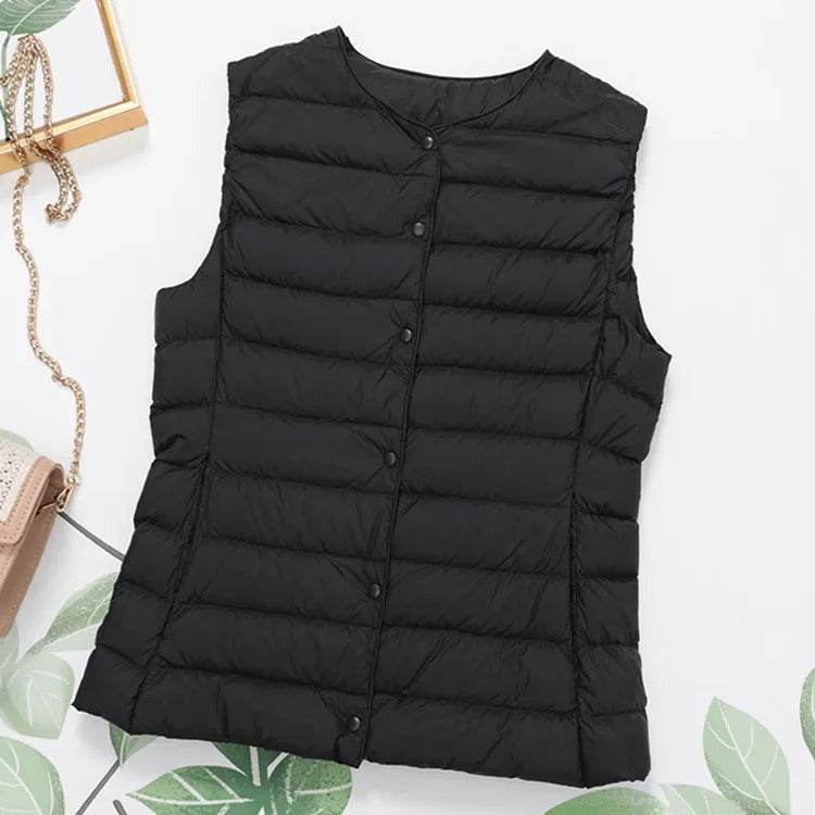 Buy Center Women's Sleeveless Down Liner Vest - Ultra Light & Warm - Buy Center UK
