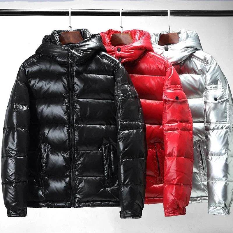 Buy Center Glossy Down Jacket - Korean Style, Thickened Warmth - Buy Center UK