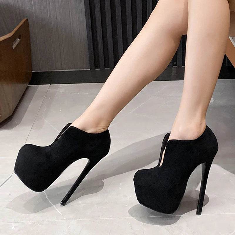 Liyke Sexy Platform Pumps - Big Size 44 45, Slip-On Heels - Buy Center UK
