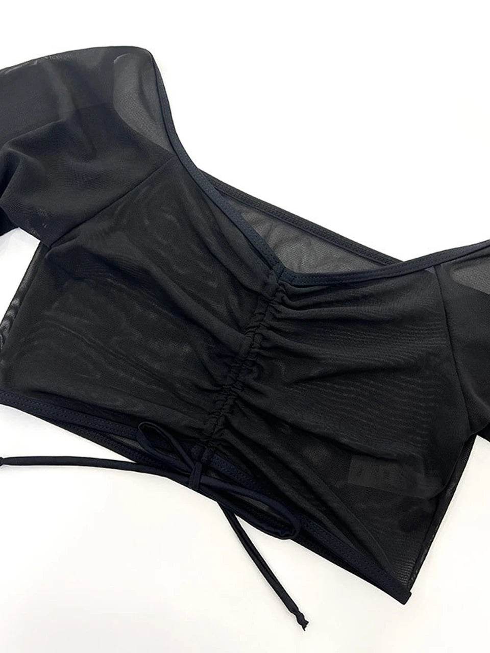 Buy Center 4 Piece Women’s Bikini - Halter Top & Drawstring Shorts - Buy Center UK