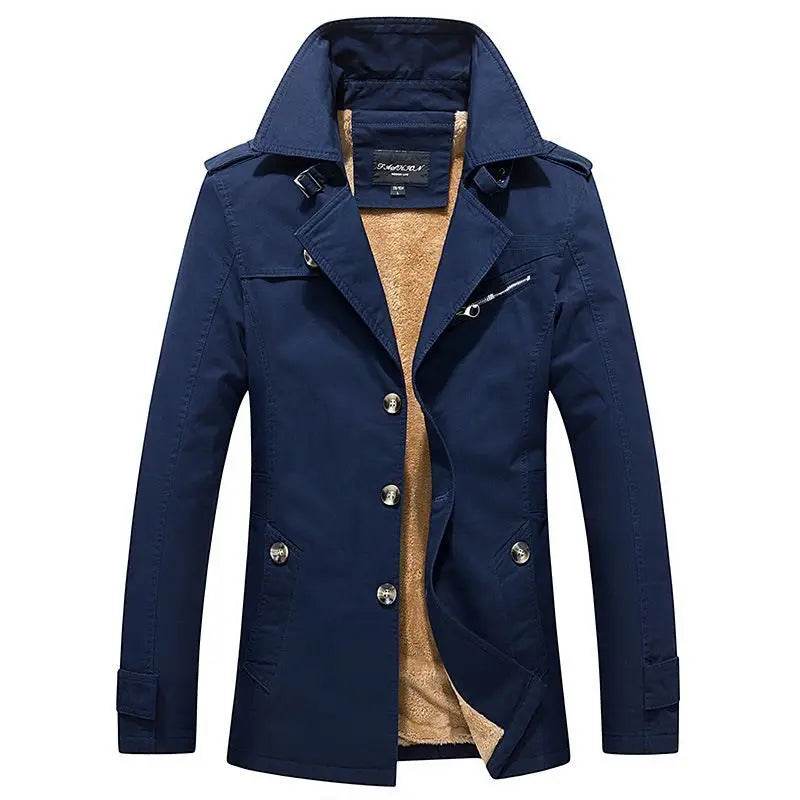 Buy Center Men’s Casual Trench Coat - Slim Fit Winter Jacket - Buy Center UK