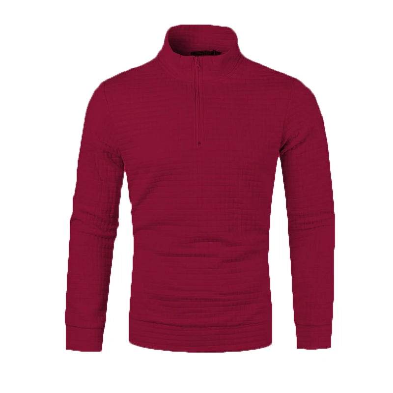 Buy Center Autumn Half Zipper Sweater - Casual Pullover for Men - Buy Center UK
