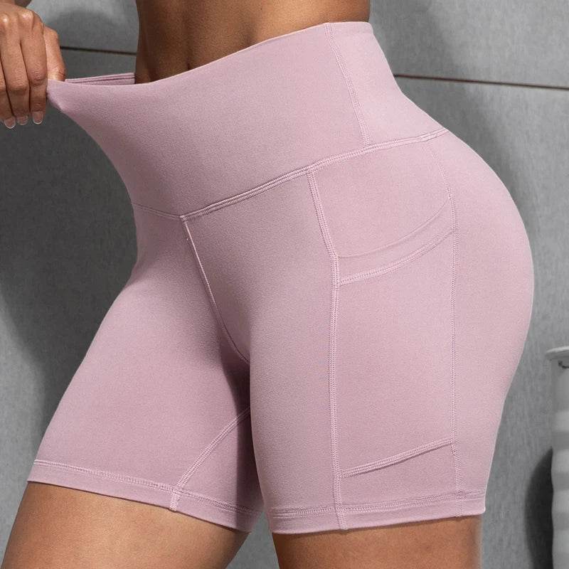 Buy Center Women’s High Waist Cycling Shorts - Butt Lifting & Pockets - Buy Center UK