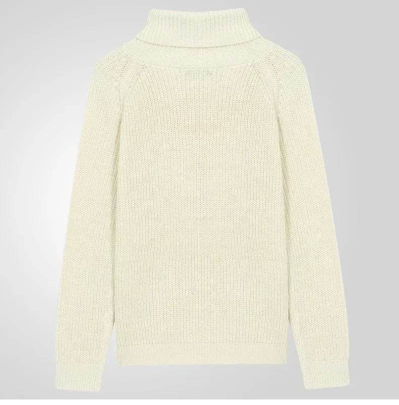 Buy Center Men's Turtleneck Pullover Sweater - Casual Knit for Winter - Buy Center UK