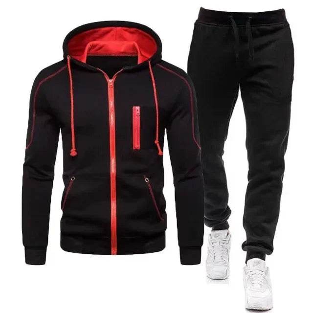 Buy Center 2024 Men’s Tracksuit - Warm Double Zipper Jacket & Pants - Buy Center UK