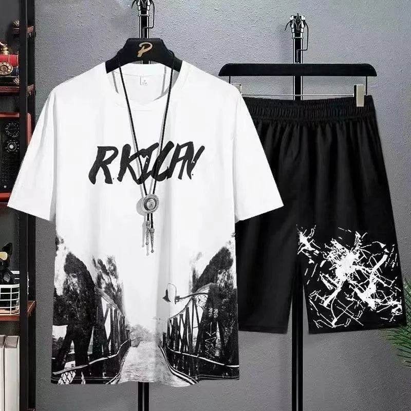 Buy Center Men's Summer Sports Set - Breathable T-Shirt & Shorts - Buy Center UK