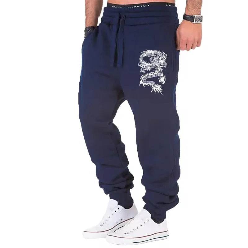Buy Center Dragon Print Jogger Pants for Men - Stylish Fitness Wear - Buy Center UK