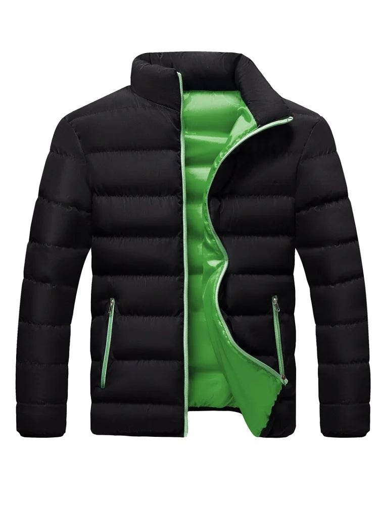 Buy Center Men's White Duck Down Jacket - Warm, Slim Fit Puffer Coat - Buy Center UK