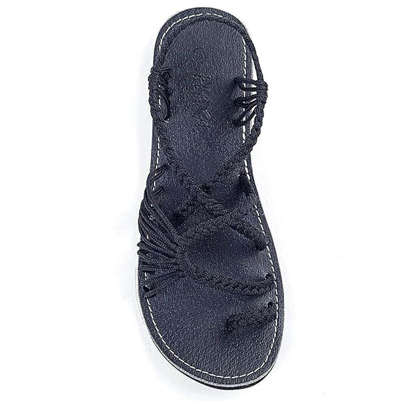 Buy Center Women's Strappy Braided Sandals - Comfortable Summer Style - Buy Center UK