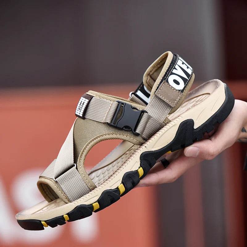 Buy Center Men's Leather Sandals - Casual Lightweight Summer Footwear - Buy Center UK