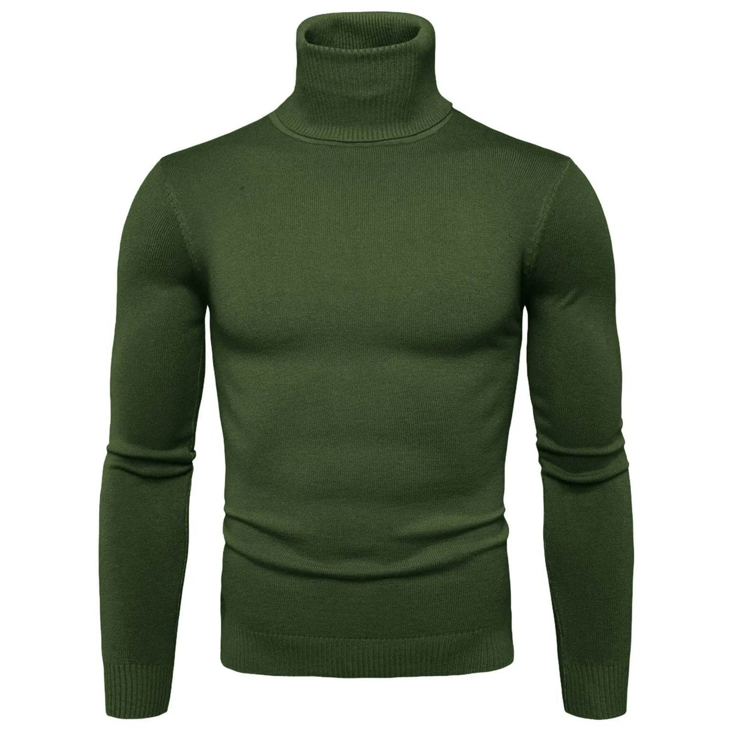 Buy Center Men's Black Turtleneck Sweater - Warm Slim Fit Autumn Top - Buy Center UK