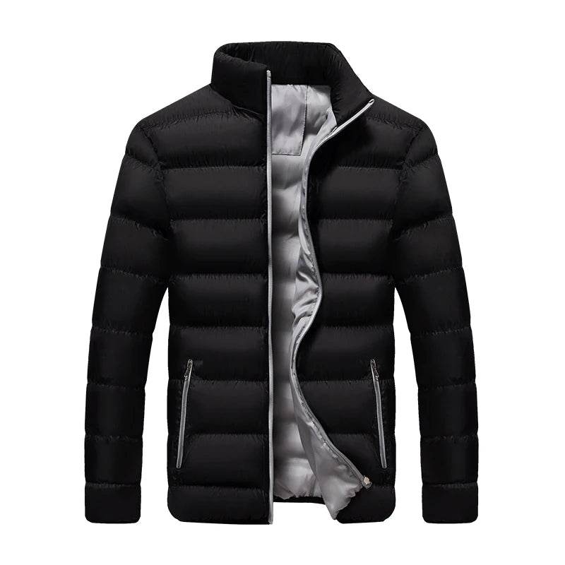 Buy Center Men's White Duck Down Jacket - Warm, Slim Fit Puffer Coat - Buy Center UK
