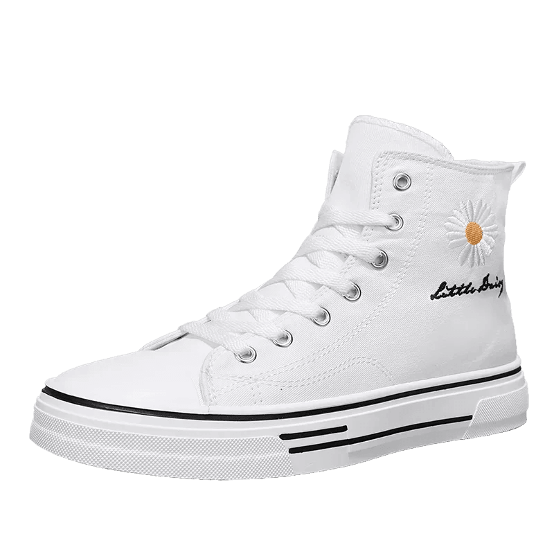 Buy Center Men’s High Top Sneakers - Breathable Canvas, Platform Style - Buy Center UK