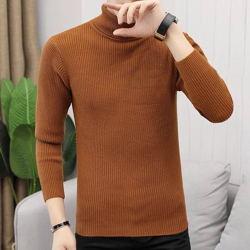 Buy Center Winter High Neck Sweater for Men - Slim Fit Turtleneck - Buy Center UK