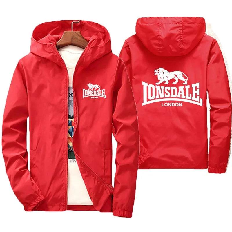 Buy Center Men's Lion Logo Windproof Jacket - Stylish Cycling Suit - Buy Center UK