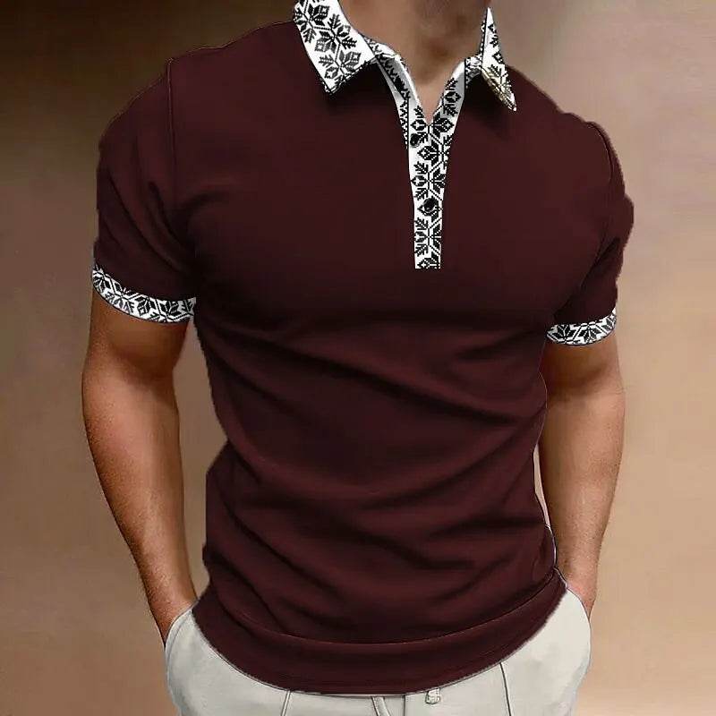 Buy Center 3D Printed Polo Shirt - Men's Loose Oversized Summer Top - Buy Center UK