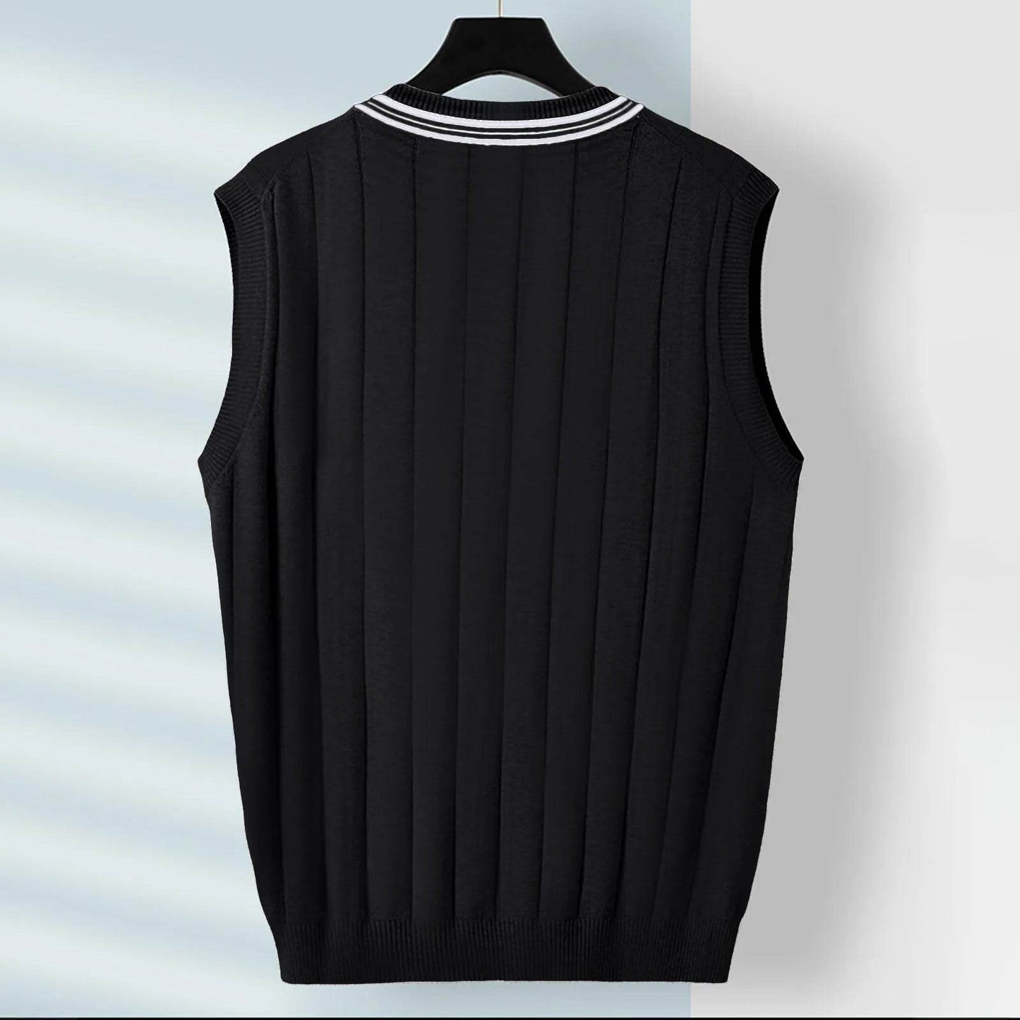 Buy Center Men's Casual Sweater Vest - Slim Fit Pure Cotton Pullover - Buy Center UK