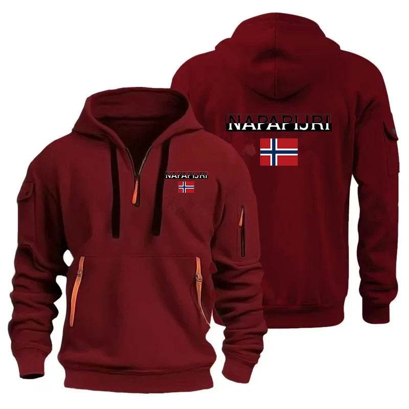 Buy Center Vintage Oversized Cotton Hoodie - Men's Pullover Fashion - Buy Center UK