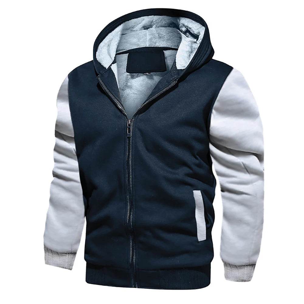 Buy Center Men's Fleece Jacket - Warm Camouflage Hooded Coat - Buy Center UK