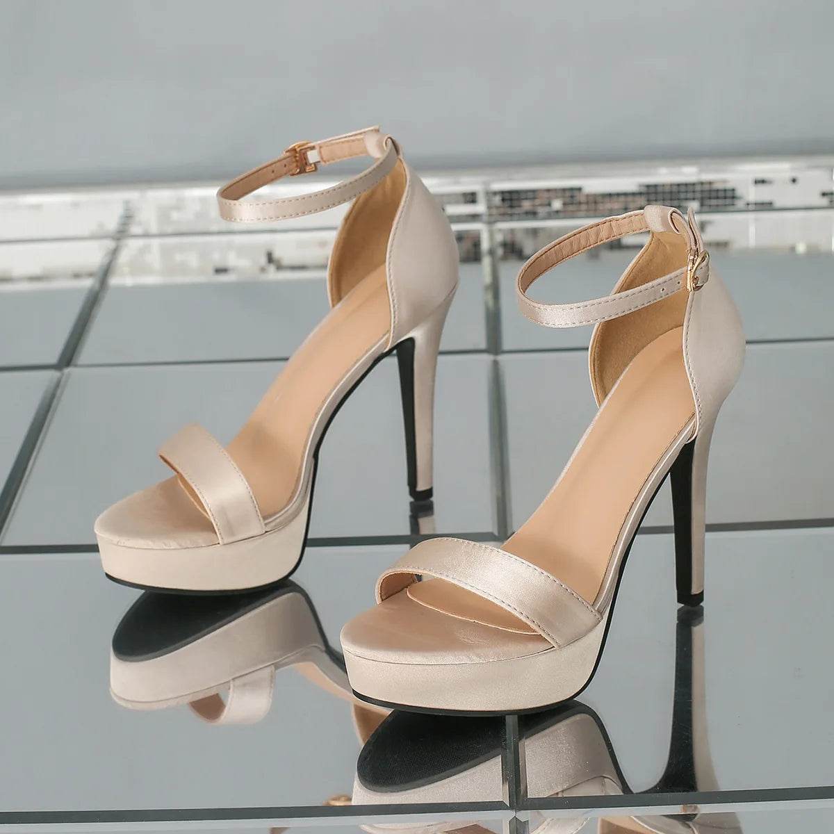 Eloshman Women's Gladiator High Heel Sandals - Elegant Platform Design - Buy Center UK