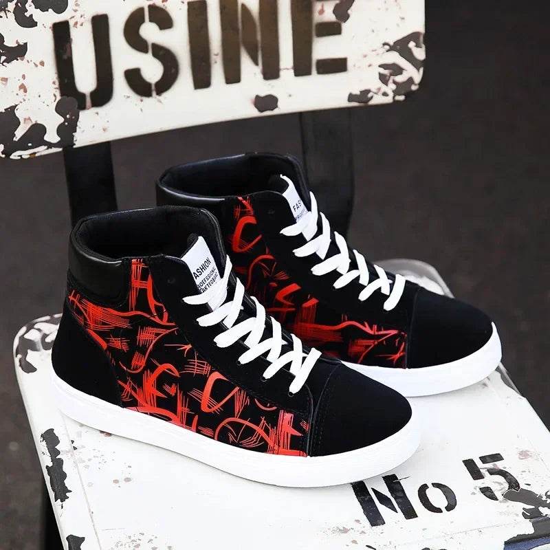 Buy Center High Top Canvas Shoes - Stylish Casual Sneakers for Men - Buy Center UK