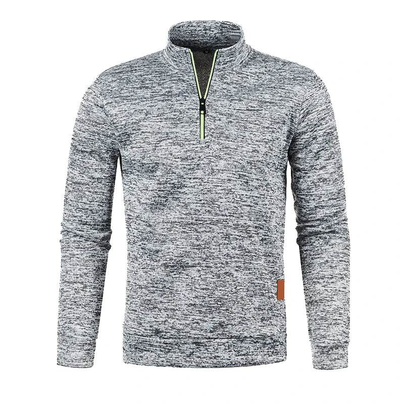 Buy Center Men's Half Zipper Pullover - Stylish Turtleneck Sweatshirt - Buy Center UK