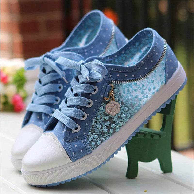 Buy Center Summer Girls Casual Shoes - Breathable Canvas Sneakers - Buy Center UK