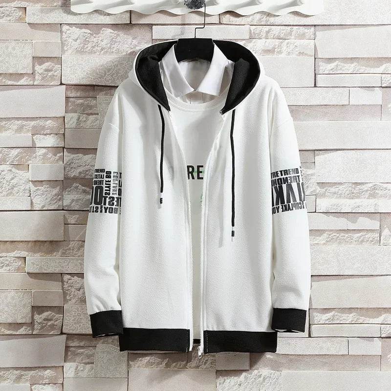 Buy Center Men's Hooded Cardigan Sweatpants Set - Casual Spring Outfit - Buy Center UK
