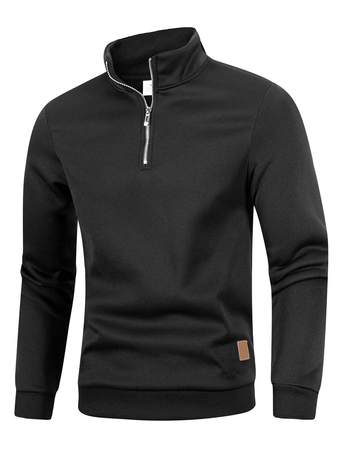 Buy Center Autumn Men's Zipper Pullover Sweater - Casual Warmth & Style - Buy Center UK