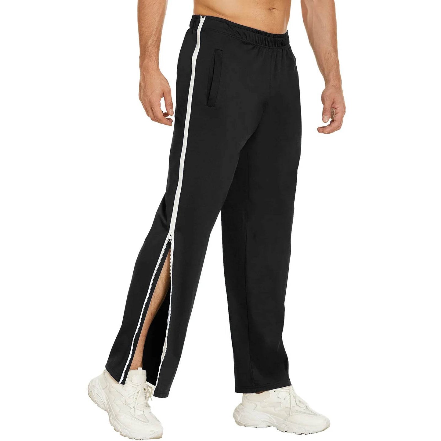 Buy Center Men’s Athletic Pants - Elastic Waist & Zip-Up Design - Buy Center UK