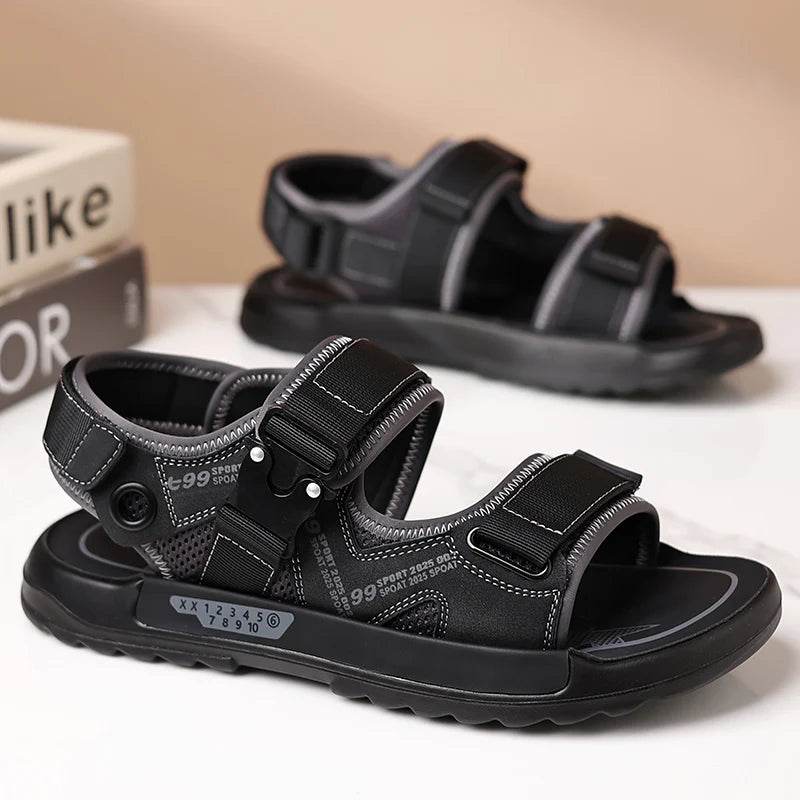 Buy Center Handmade Men's Leather Sandals - Lightweight & Comfy - Buy Center UK