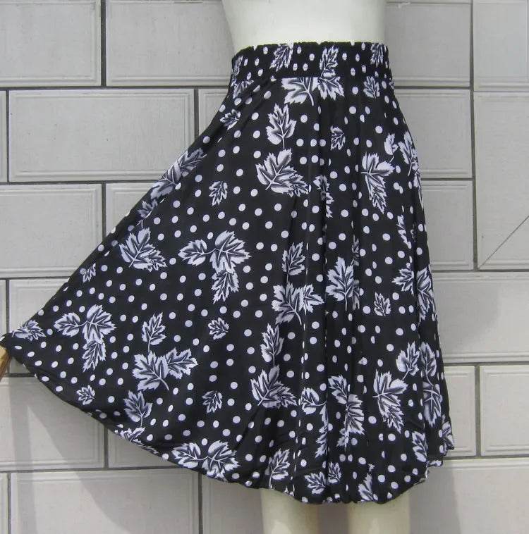 Buy Center Summer Ice Silk Skirt - Floral Design for Women - Buy Center UK