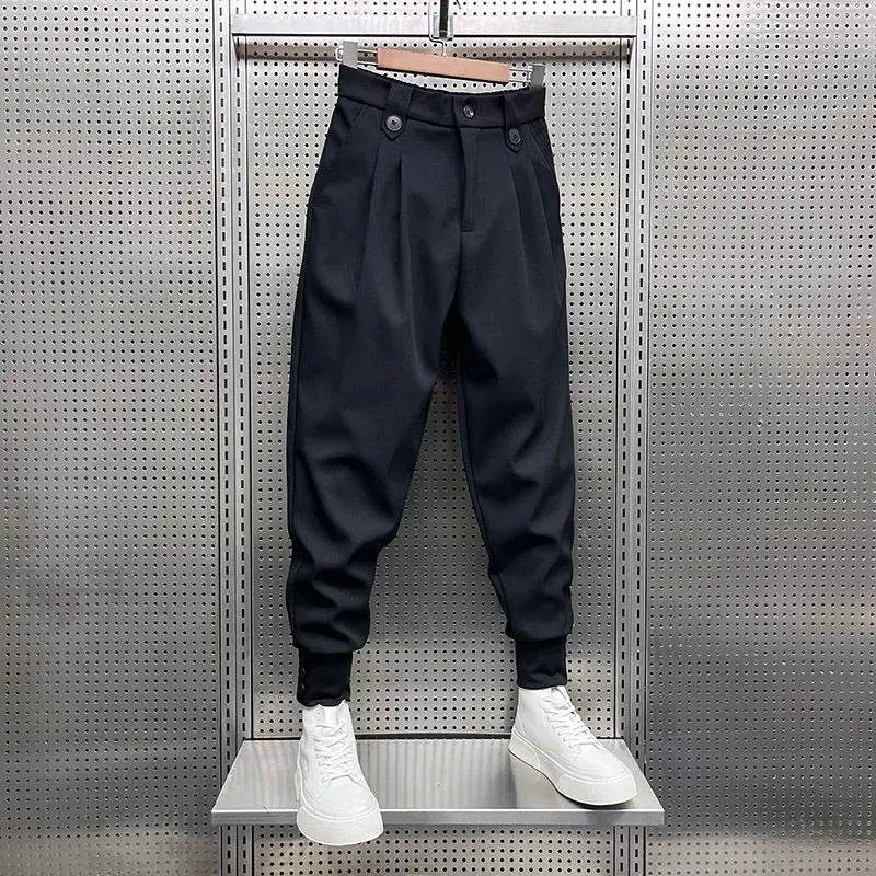 2024 High Waist Harlan Suit Pants - Loose Fit for Men’s Style - Buy Center UK
