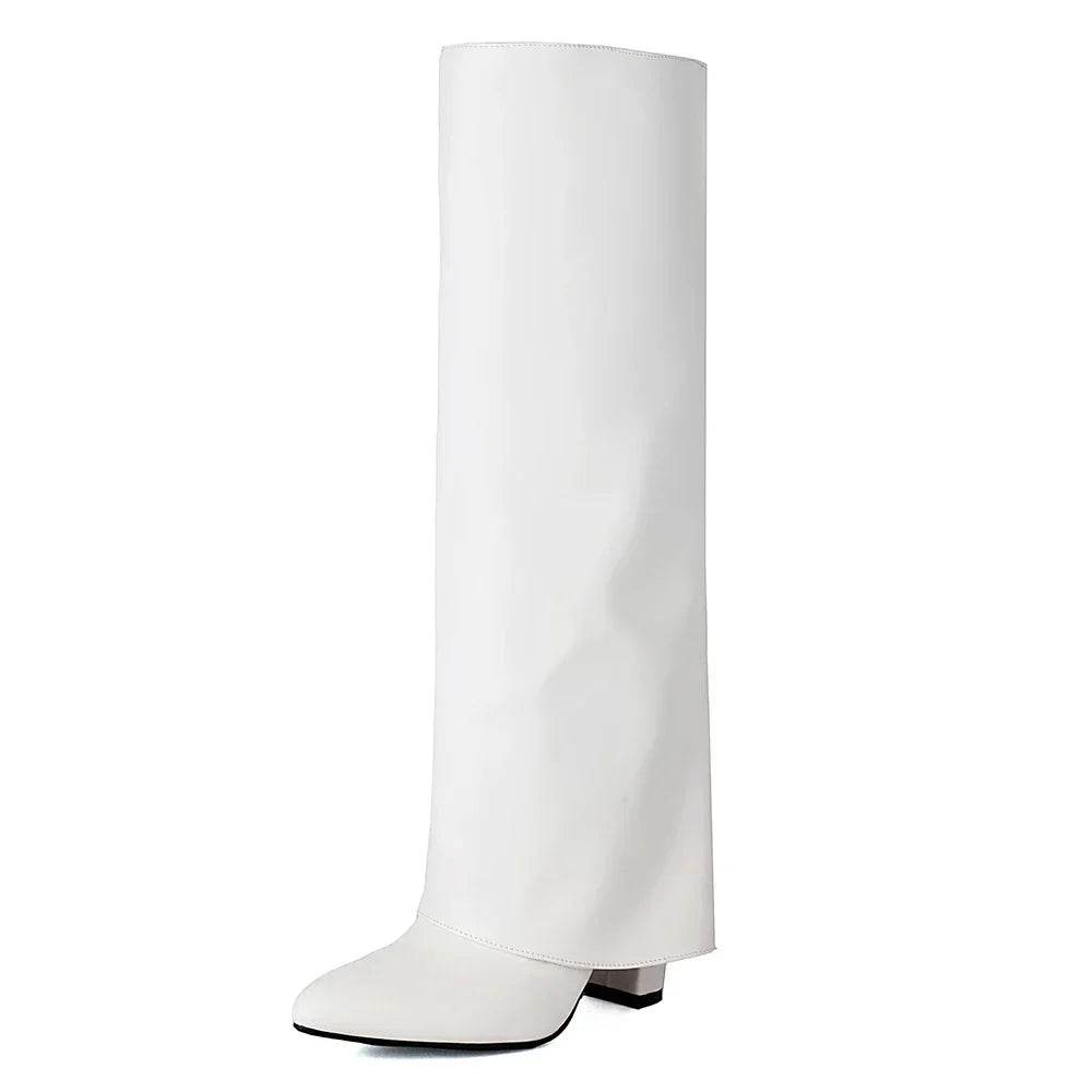 2025 Luxury Knee High Women's Boots - PU Leather, Thick Sole, Stylish - Buy Center UK