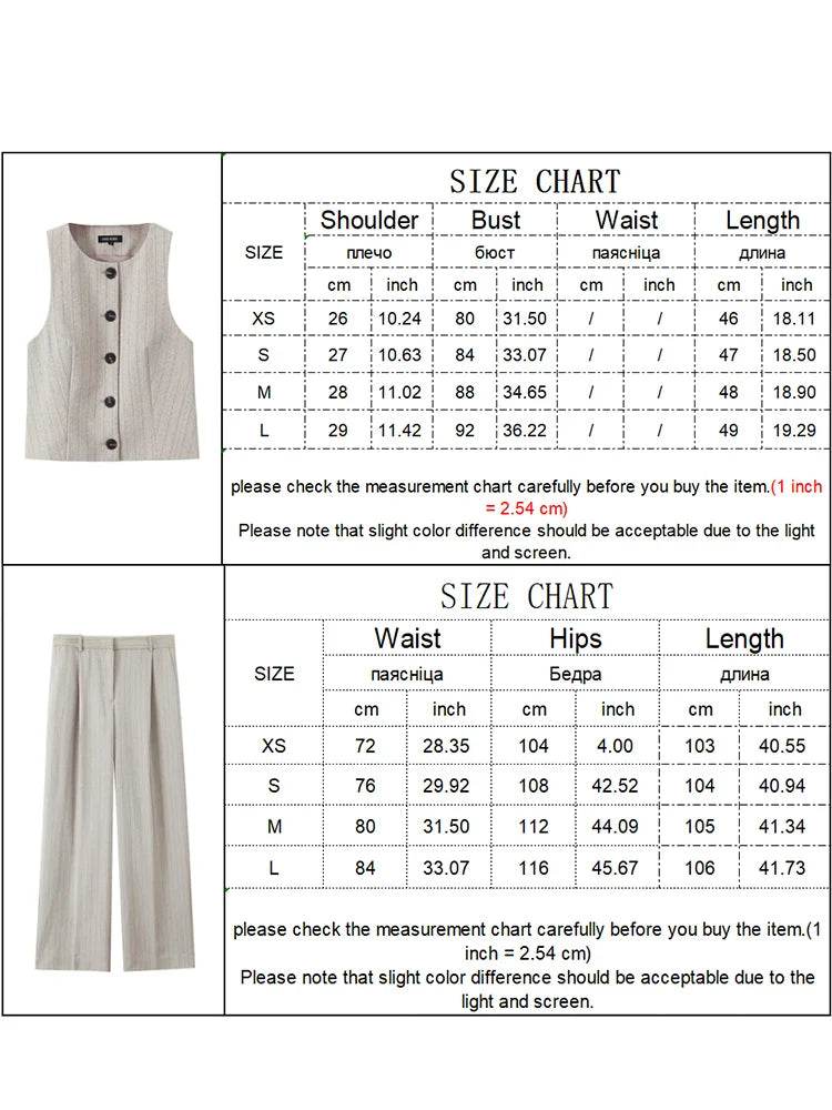 TFMLN Women's Spring Vest Pant Set - Stylish Office & Leisure Wear - Buy Center UK