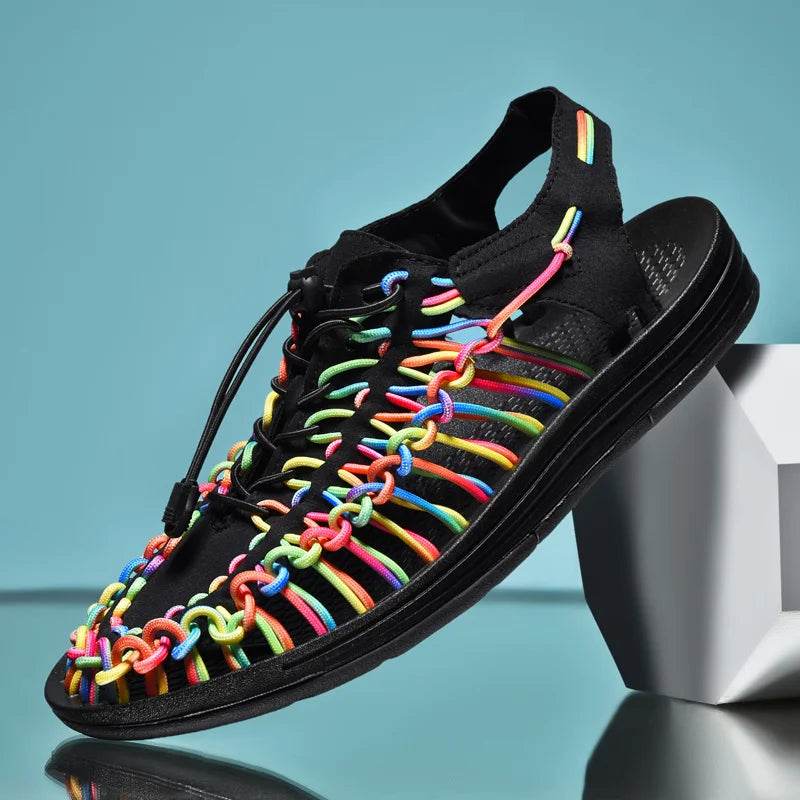 Buy Center Men's Genuine Leather Sandals - Casual Beach Shoes - Buy Center UK