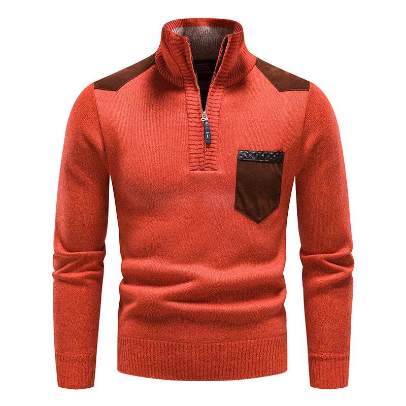Buy Center Men's Fleece Sweater - Half-Zip Autumn Winter Style - Buy Center UK
