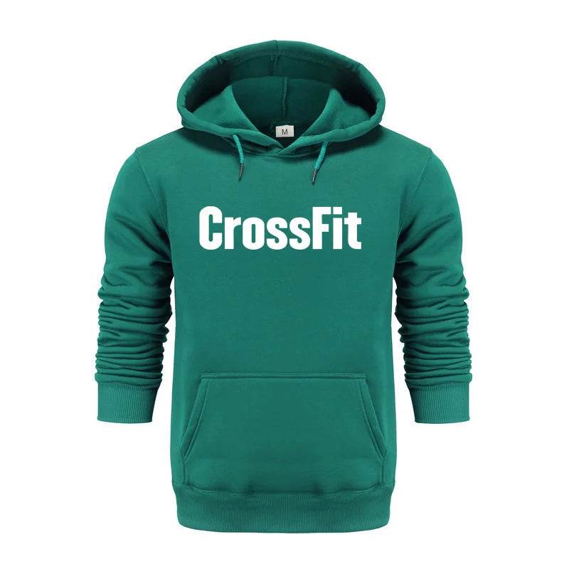 Buy Center Men's CrossFit Sweatshirt - Stylish Black Print Hoodie - Buy Center UK