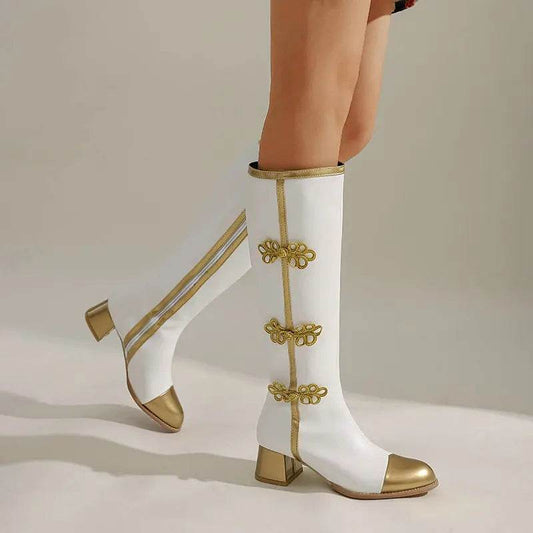 Buy Center Knee High Fashion Boots for Women - Elegant Butterfly Knot - Buy Center UK
