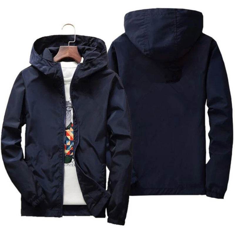 Martini Racing Men's Windbreaker Jacket - Lightweight, Zippered, Hooded - Buy Center UK