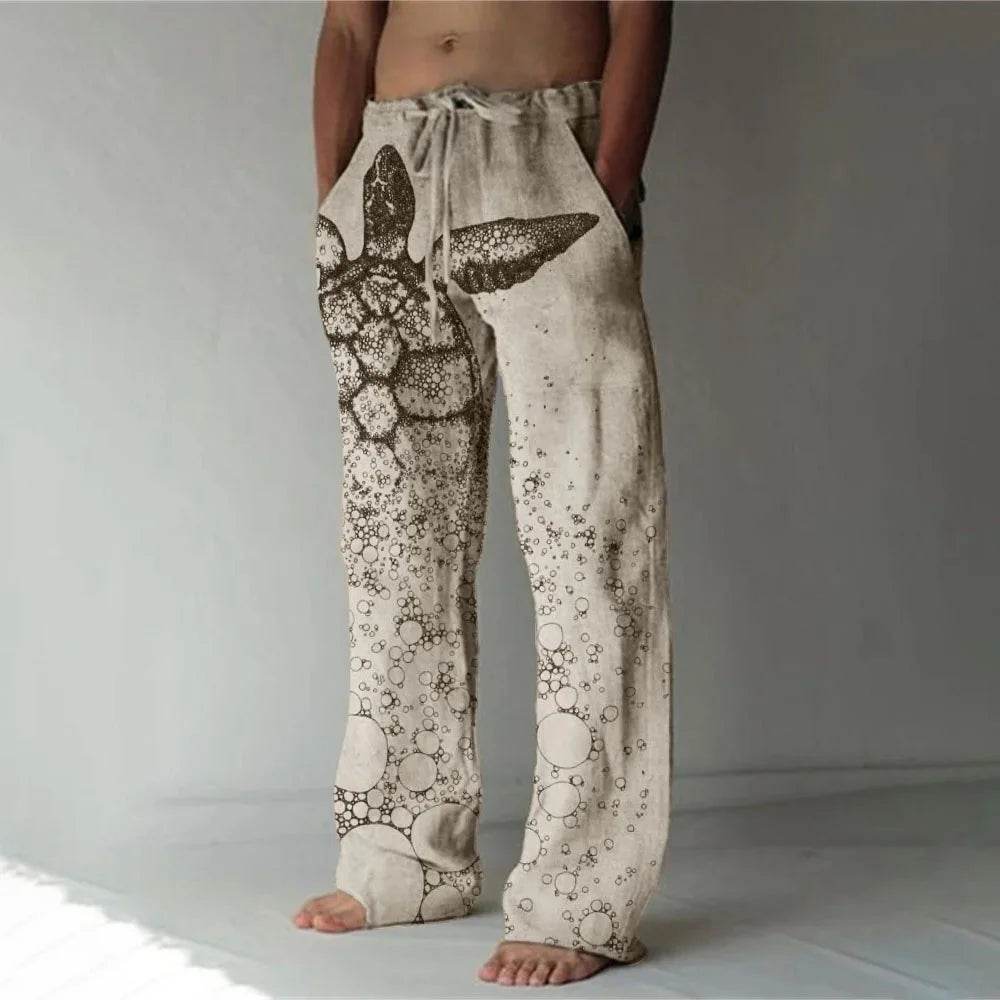 Buy Center Men's Loose Casual Sports Pants - 3D Lizard Pattern - Buy Center UK