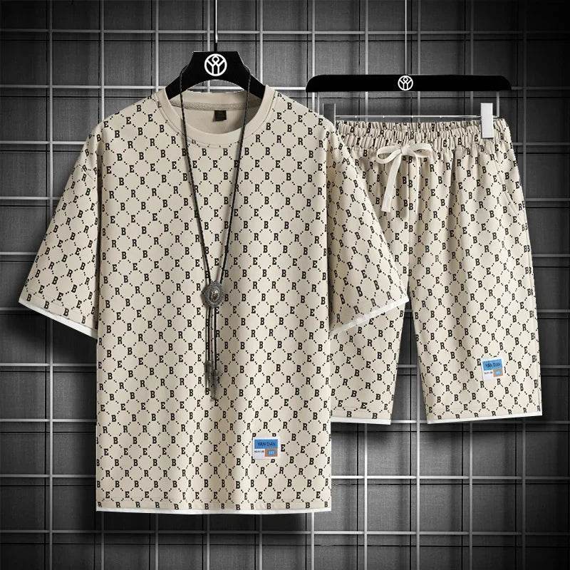 Buy Center Men's Plus-Size Casual Checkered Sports Suit - M-5XL - Buy Center UK
